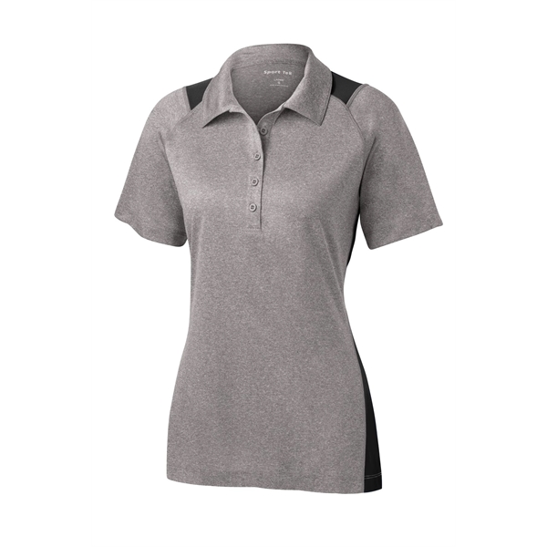Sport-Tek Ladies Heather Colorblock Contender Polo.... from ASI 84863 SanMar