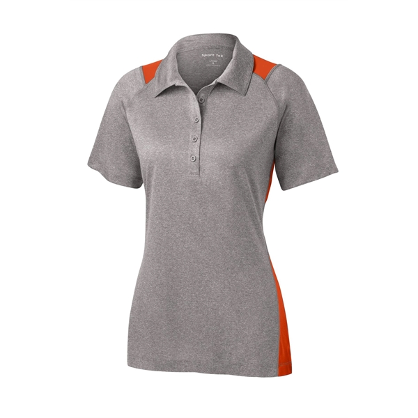 Sport-Tek Ladies Heather Colorblock Contender Polo.... from ASI 84863 SanMar