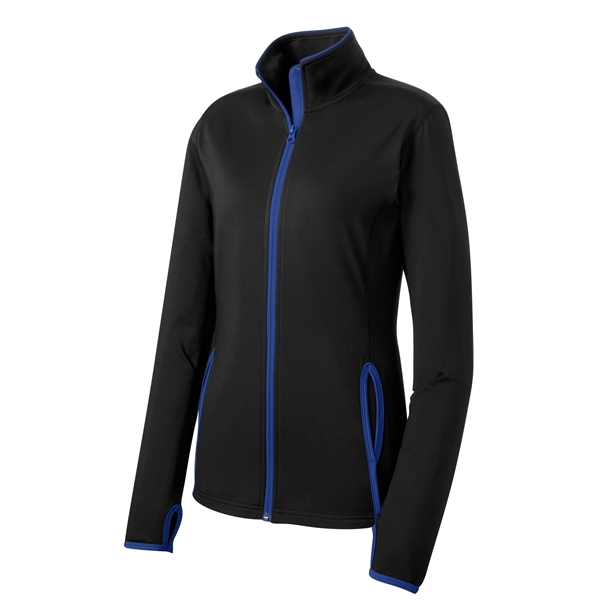 Sport-Tek Ladies Sport-Wick Stretch Contrast Full-Zip Jac...... from ASI 84863 SanMar
