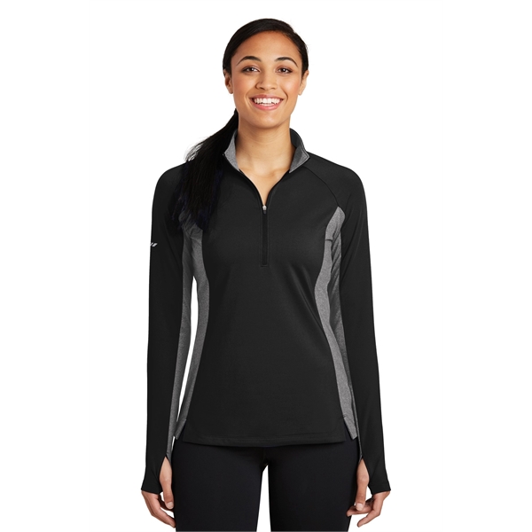 Sport-Tek Ladies Sport-Wick Stretch Contrast 1/2-Zip Pull...... from ASI 84863 SanMar