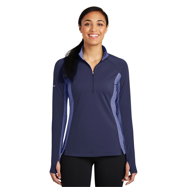 Sport-Tek Ladies Sport-Wick Stretch Contrast 1/2-Zip Pull...... from ASI 84863 SanMar