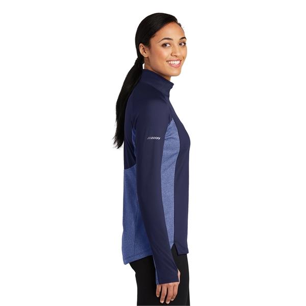 Sport-Tek Ladies Sport-Wick Stretch Contrast 1/2-Zip Pull...... from ASI 84863 SanMar