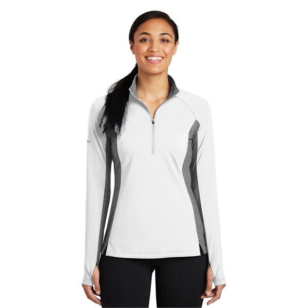 Sport-Tek Ladies Sport-Wick Stretch Contrast 1/2-Zip Pull...... from ASI 84863 SanMar