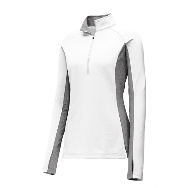 Sport-Tek Ladies Sport-Wick Stretch Contrast 1/2-Zip Pull...... from ASI 84863 SanMar