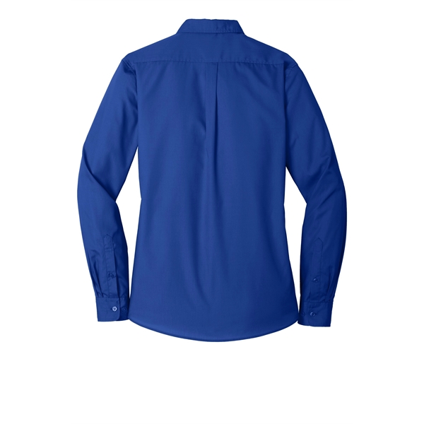 Port Authority Ladies Long Sleeve Carefree Poplin Shirt.... from ASI 84863 SanMar