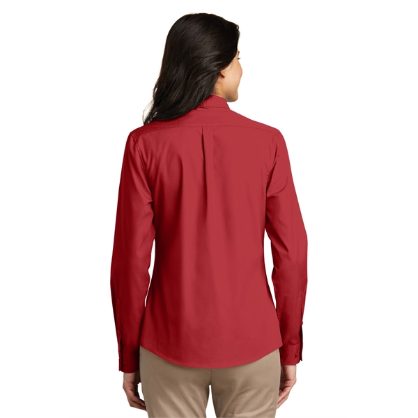 Port Authority Ladies Long Sleeve Carefree Poplin Shirt.... from ASI 84863 SanMar