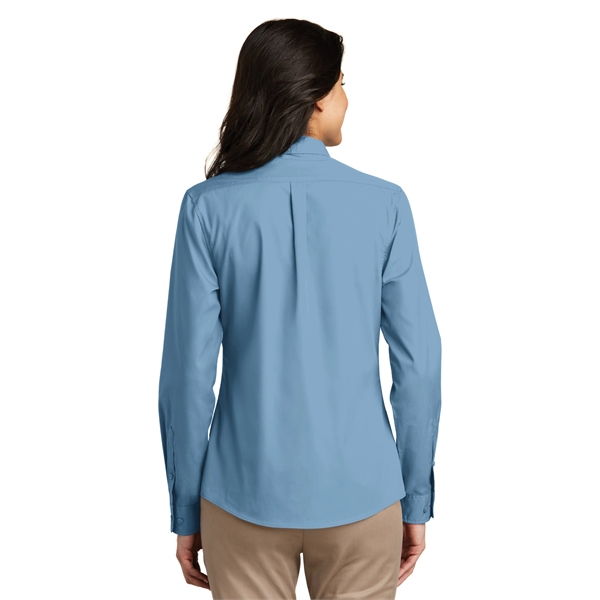 Port Authority Ladies Long Sleeve Carefree Poplin Shirt.... from ASI 84863 SanMar