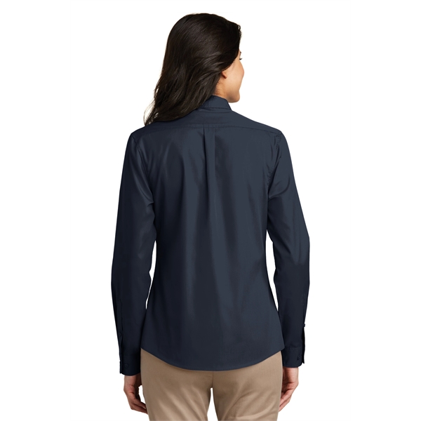 Port Authority Ladies Long Sleeve Carefree Poplin Shirt.... from ASI 84863 SanMar