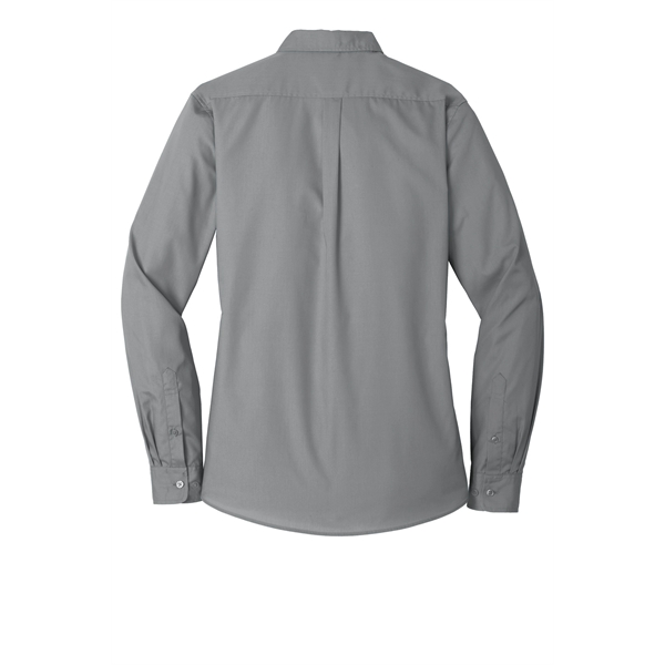 Port Authority Ladies Long Sleeve Carefree Poplin Shirt.... from ASI 84863 SanMar