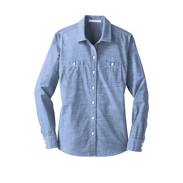 Port Authority Ladies Slub Chambray Shirt.... from ASI 84863 SanMar