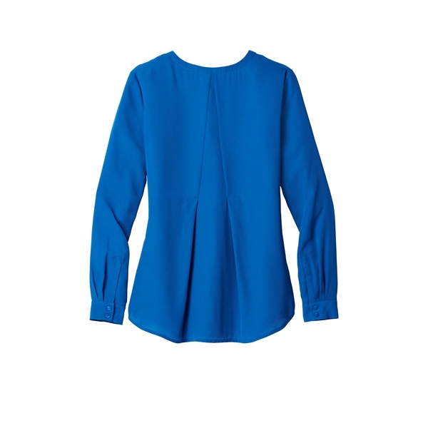 Port Authority Ladies Long Sleeve Button-Front Blouse.... from ASI 84863 SanMar