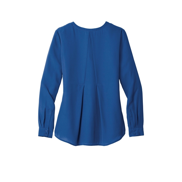 Port Authority Ladies Long Sleeve Button-Front Blouse.... from ASI 84863 SanMar