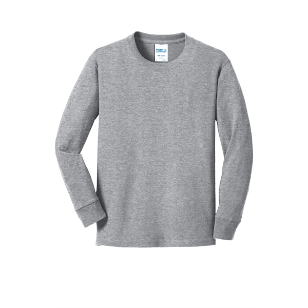 Port & Company Youth Long Sleeve Core Cotton Tee.... from ASI 84863 SanMar