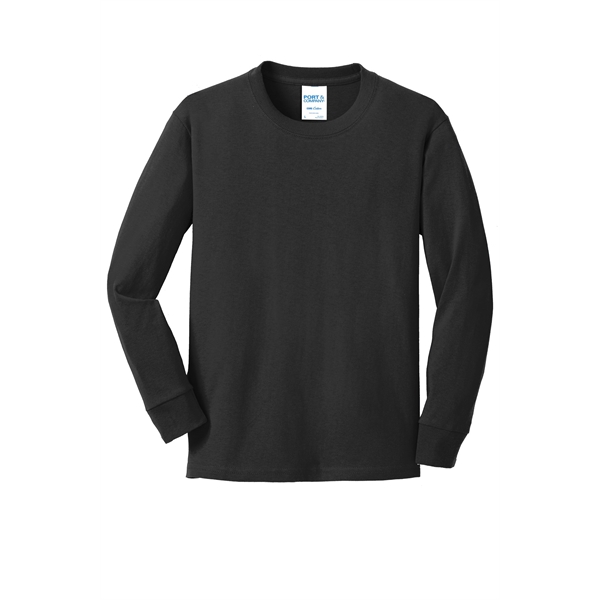Port & Company Youth Long Sleeve Core Cotton Tee.... from ASI 84863 SanMar