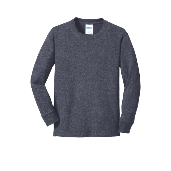 Port & Company Youth Long Sleeve Core Cotton Tee.... from ASI 84863 SanMar