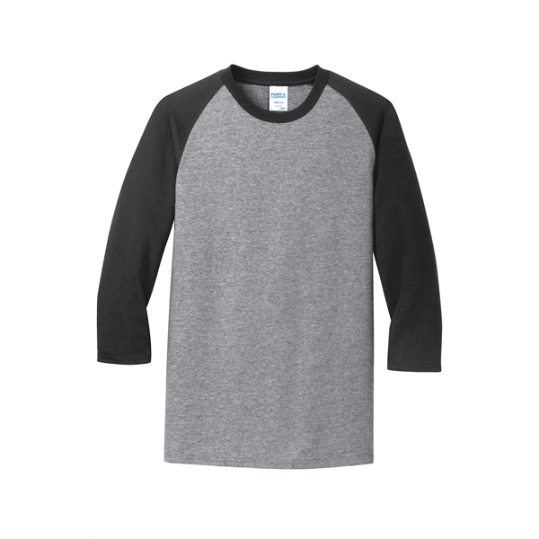 Port & Company Core Blend 3/4-Sleeve Raglan Tee.... from ASI 84863 SanMar