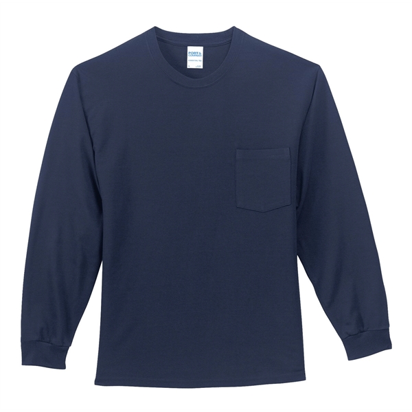 Port & Company - Long Sleeve Essential Pocket Tee.... from ASI 84863 SanMar