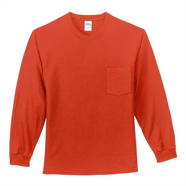 Port & Company - Long Sleeve Essential Pocket Tee.... from ASI 84863 SanMar