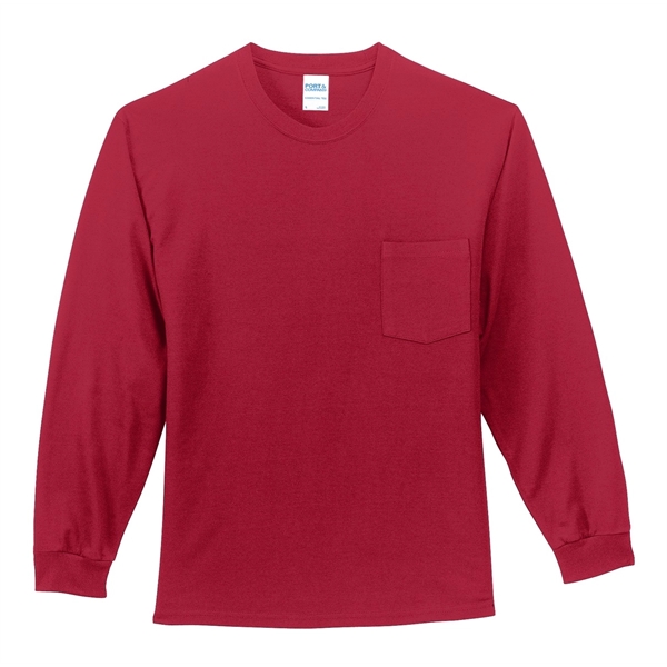 Port & Company - Long Sleeve Essential Pocket Tee.... from ASI 84863 SanMar
