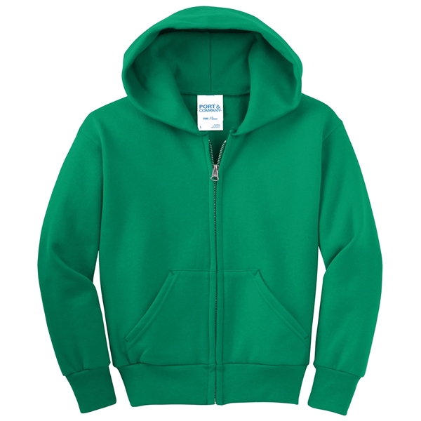 Port & Company - Youth Core Fleece Full-Zip Hooded Sweats...... from ASI 84863 SanMar