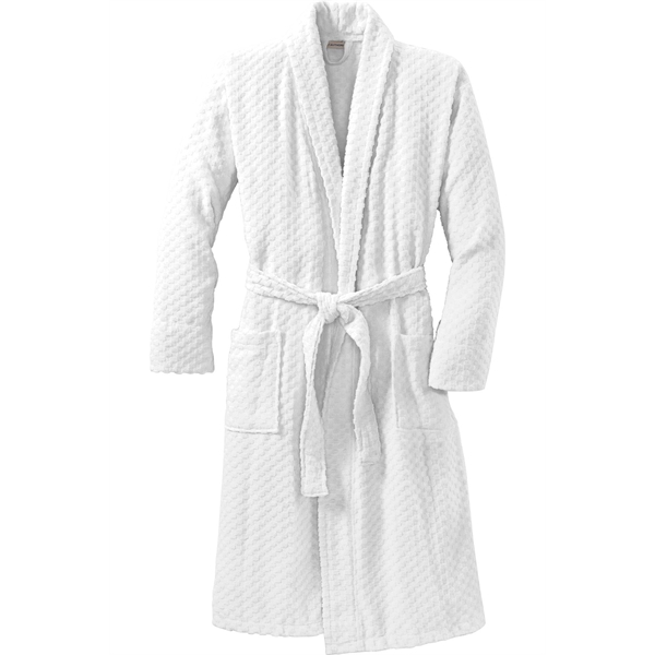 Port Authority Checkered Terry Shawl Collar Robe.... from ASI 84863 SanMar