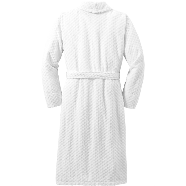 Port Authority Checkered Terry Shawl Collar Robe.... from ASI 84863 SanMar