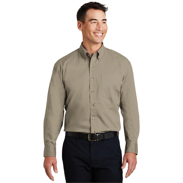 Port Authority Long Sleeve Twill Shirt.... from ASI 84863 SanMar