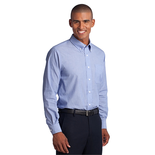 Port Authority Crosshatch Easy Care Shirt.... from ASI 84863 SanMar