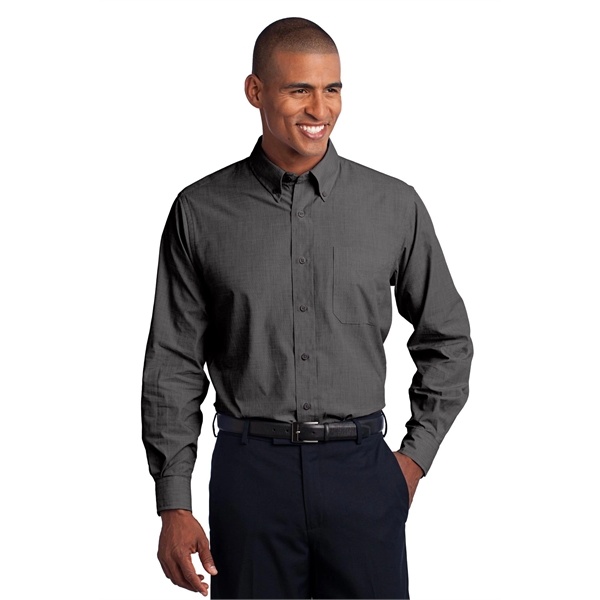 Port Authority Crosshatch Easy Care Shirt.... from ASI 84863 SanMar