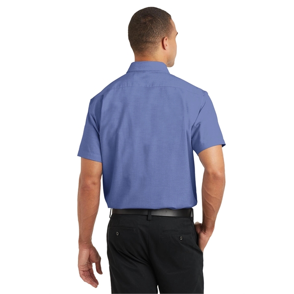 Port Authority Short Sleeve SuperPro Oxford Shirt.... from ASI 84863 SanMar
