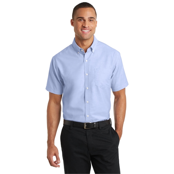 Port Authority Short Sleeve SuperPro Oxford Shirt.... from ASI 84863 SanMar