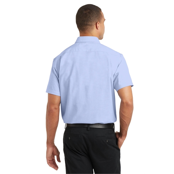 Port Authority Short Sleeve SuperPro Oxford Shirt.... from ASI 84863 SanMar