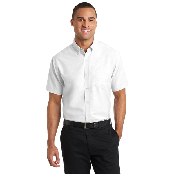 Port Authority Short Sleeve SuperPro Oxford Shirt.... from ASI 84863 SanMar