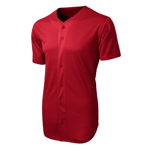 Sport-Tek PosiCharge Tough Mesh Full-Button Jersey.... from ASI 84863 SanMar