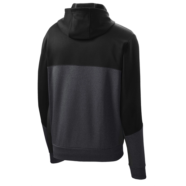 Sport-Tek Tech Fleece Colorblock Full-Zip Hooded Jacket.... from ASI 84863 SanMar