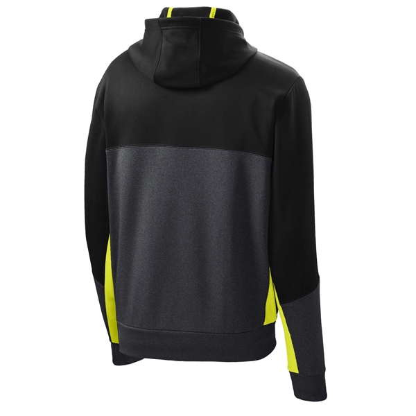 Sport-Tek Tech Fleece Colorblock Full-Zip Hooded Jacket.... from ASI 84863 SanMar
