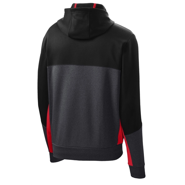 Sport-Tek Tech Fleece Colorblock Full-Zip Hooded Jacket.... from ASI 84863 SanMar