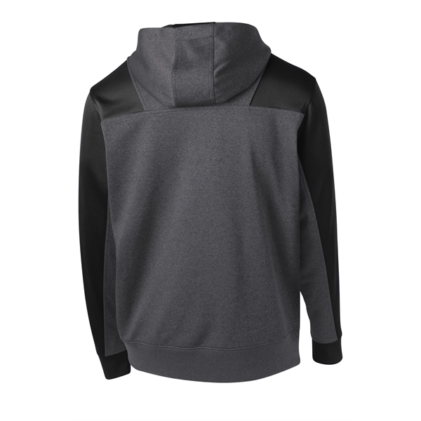 Sport-Tek Tech Fleece Colorblock 1/4-Zip Hooded Sweatshirt.... from ASI 84863 SanMar