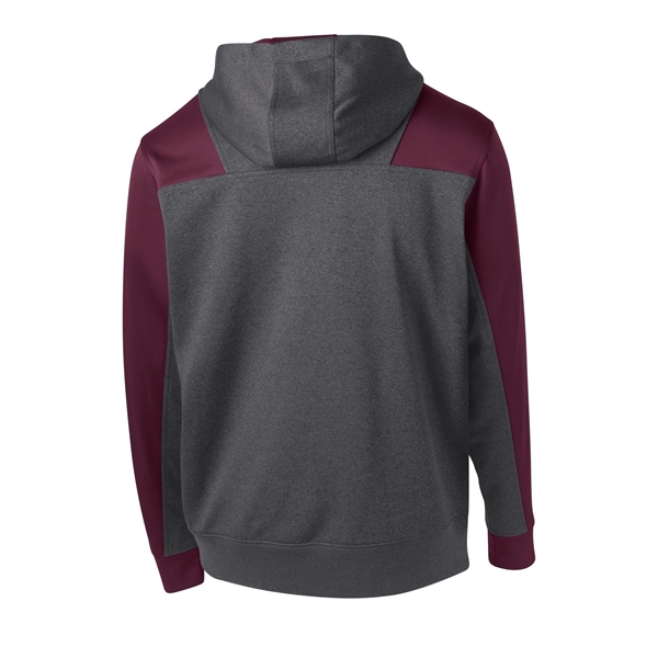 Sport-Tek Tech Fleece Colorblock 1/4-Zip Hooded Sweatshirt.... from ASI 84863 SanMar
