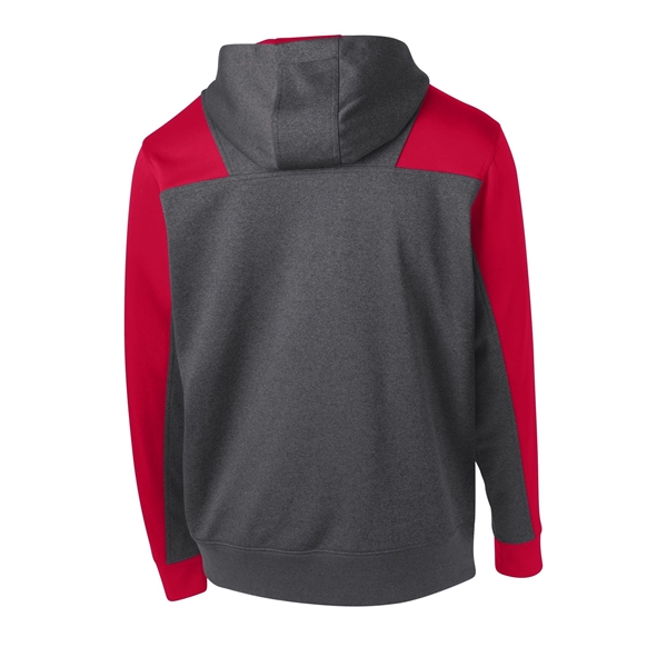 Sport-Tek Tech Fleece Colorblock 1/4-Zip Hooded Sweatshirt.... from ASI 84863 SanMar