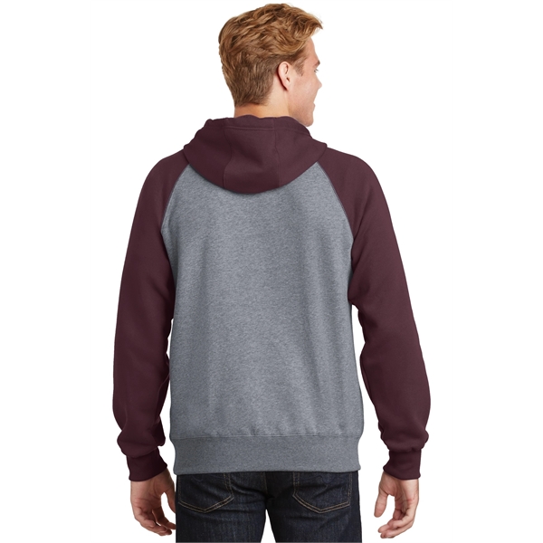 Sport-Tek Raglan Colorblock Pullover Hooded Sweatshirt.... from ASI 84863 SanMar