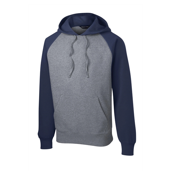 Sport-Tek Raglan Colorblock Pullover Hooded Sweatshirt.... from ASI 84863 SanMar
