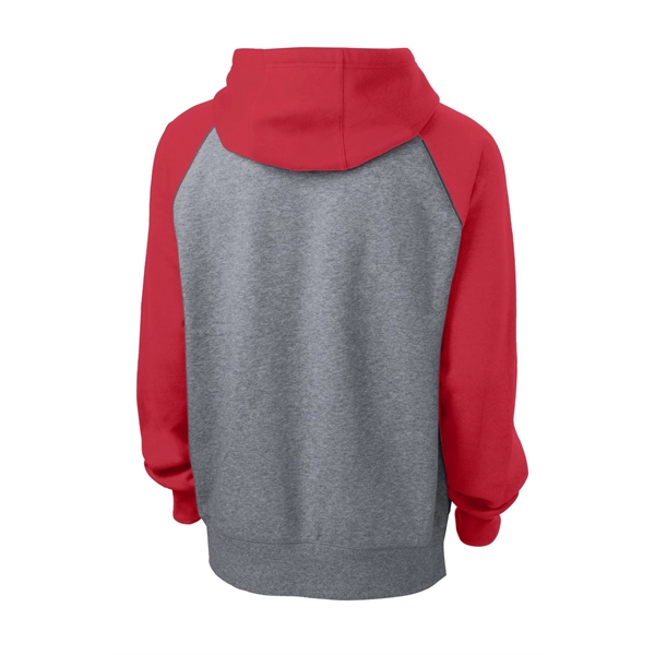 Sport-Tek Raglan Colorblock Pullover Hooded Sweatshirt.... from ASI 84863 SanMar