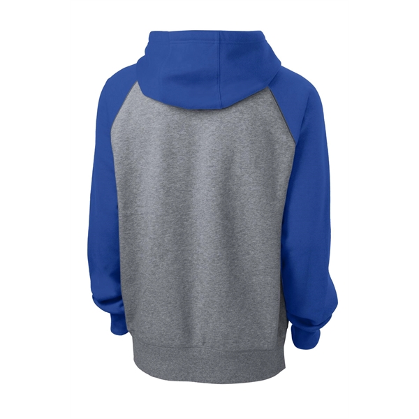 Sport-Tek Raglan Colorblock Pullover Hooded Sweatshirt.... from ASI 84863 SanMar