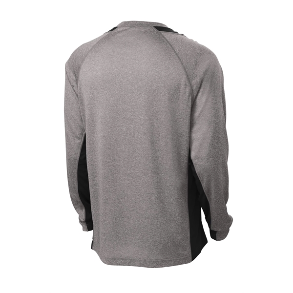 Sport-Tek Long Sleeve Heather Colorblock Contender Tee.... from ASI 84863 SanMar