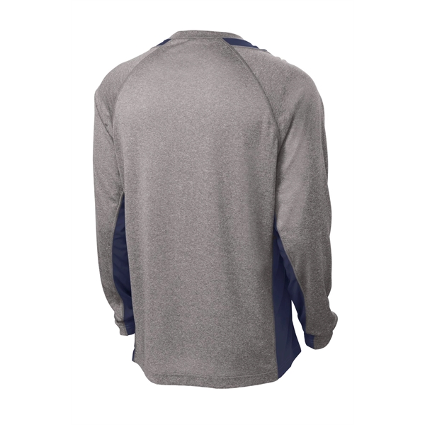Sport-Tek Long Sleeve Heather Colorblock Contender Tee.... from ASI 84863 SanMar