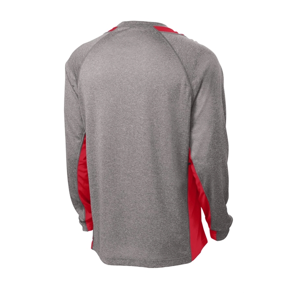 Sport-Tek Long Sleeve Heather Colorblock Contender Tee.... from ASI 84863 SanMar