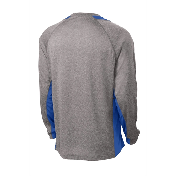 Sport-Tek Long Sleeve Heather Colorblock Contender Tee.... from ASI 84863 SanMar