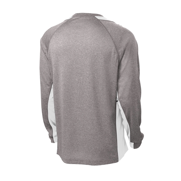 Sport-Tek Long Sleeve Heather Colorblock Contender Tee.... from ASI 84863 SanMar