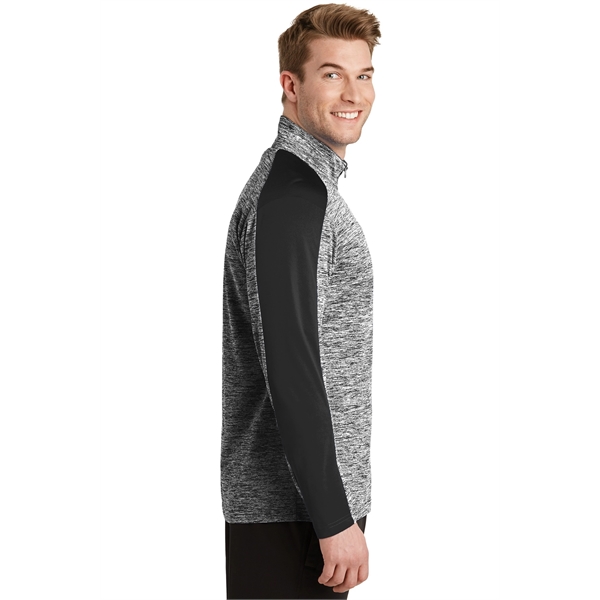 Sport-Tek PosiCharge Electric Heather Colorblock 1/4-Zip ...... from ASI 84863 SanMar